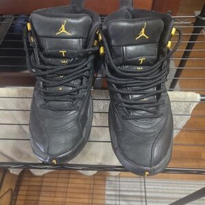 Jordan Black and Gold Men's Shoes